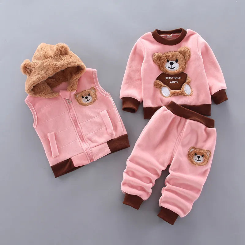 Conjunto de Moletom Infantil | Ursinho Feliz!