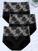 Calcinha de algodão florida