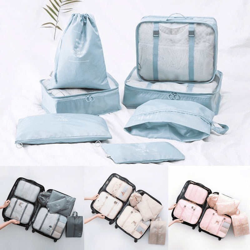 Kit 8 Bolsas Organizadoras Para Mala de Viagem | STORAGE BAG - [PAGUE 4 LEVE 8 - SUPER PROMOÇÃO POR TEMPO LIMITADO]