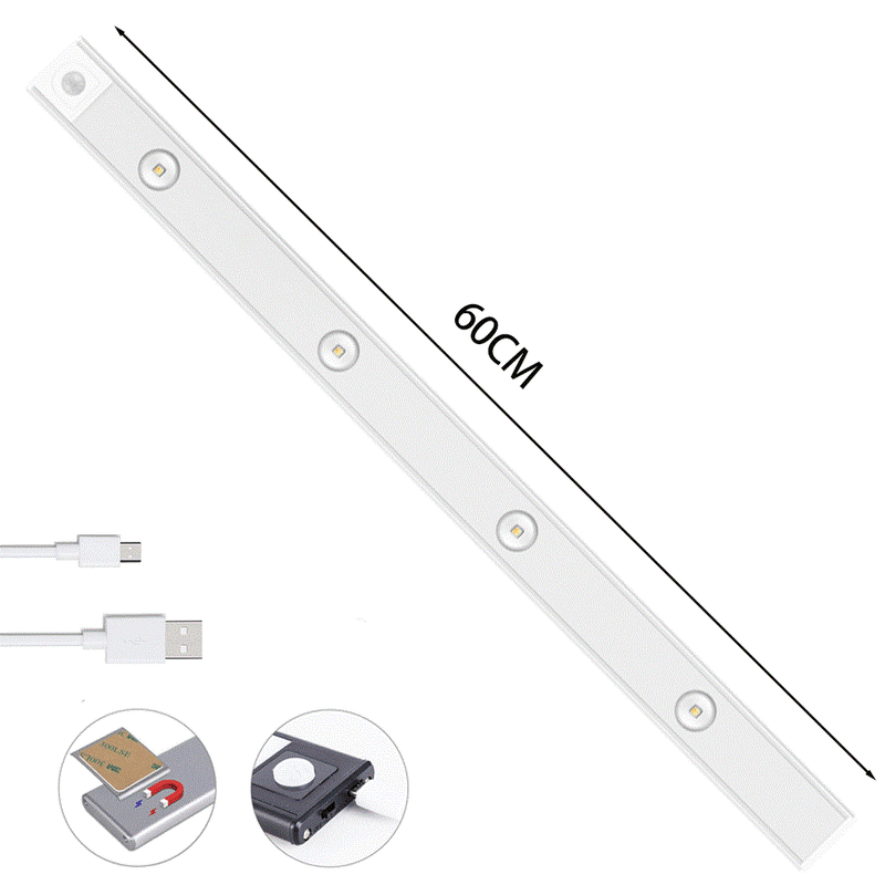 Luz de Led Para Armário com Sensor de Movimento + Frete Grátis