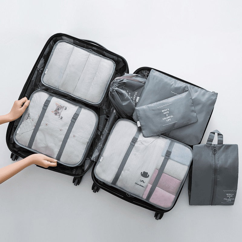 Kit 8 Bolsas Organizadoras Para Mala de Viagem | STORAGE BAG - [PAGUE 4 LEVE 8 - SUPER PROMOÇÃO POR TEMPO LIMITADO]