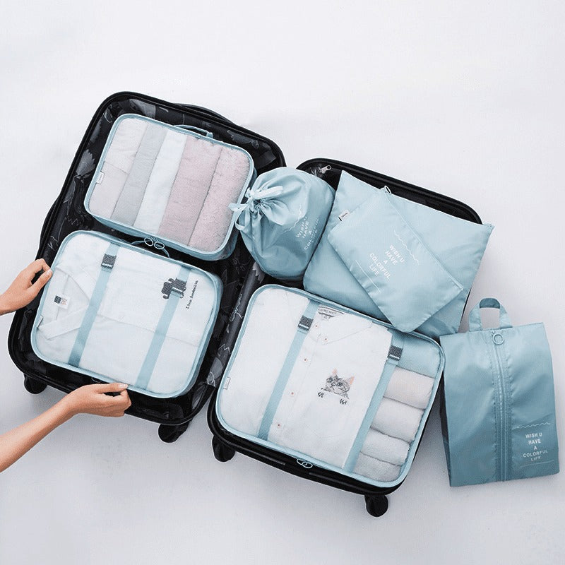 Kit 8 Bolsas Organizadoras Para Mala de Viagem | STORAGE BAG