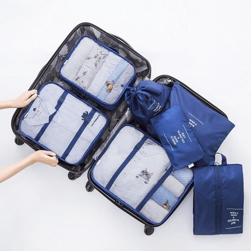 Kit 8 Bolsas Organizadoras Para Mala de Viagem | STORAGE BAG