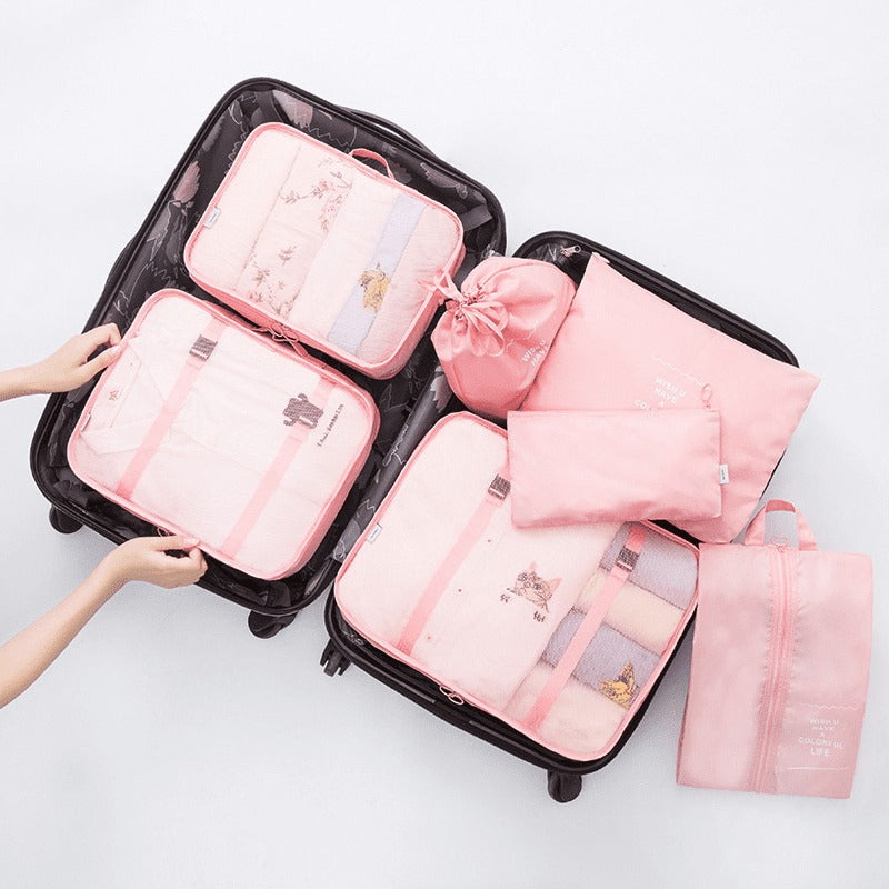 Kit 8 Bolsas Organizadoras Para Mala de Viagem | STORAGE BAG